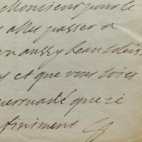 Madame de Maintenon transmet une missive des Dames de Saint-Louis à Michel Chamillart
