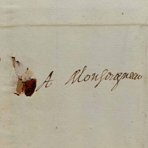 Belle lettre d'Abel Servien à Mazarin écrite de Münster durant la négociation du Traité de Westphalie