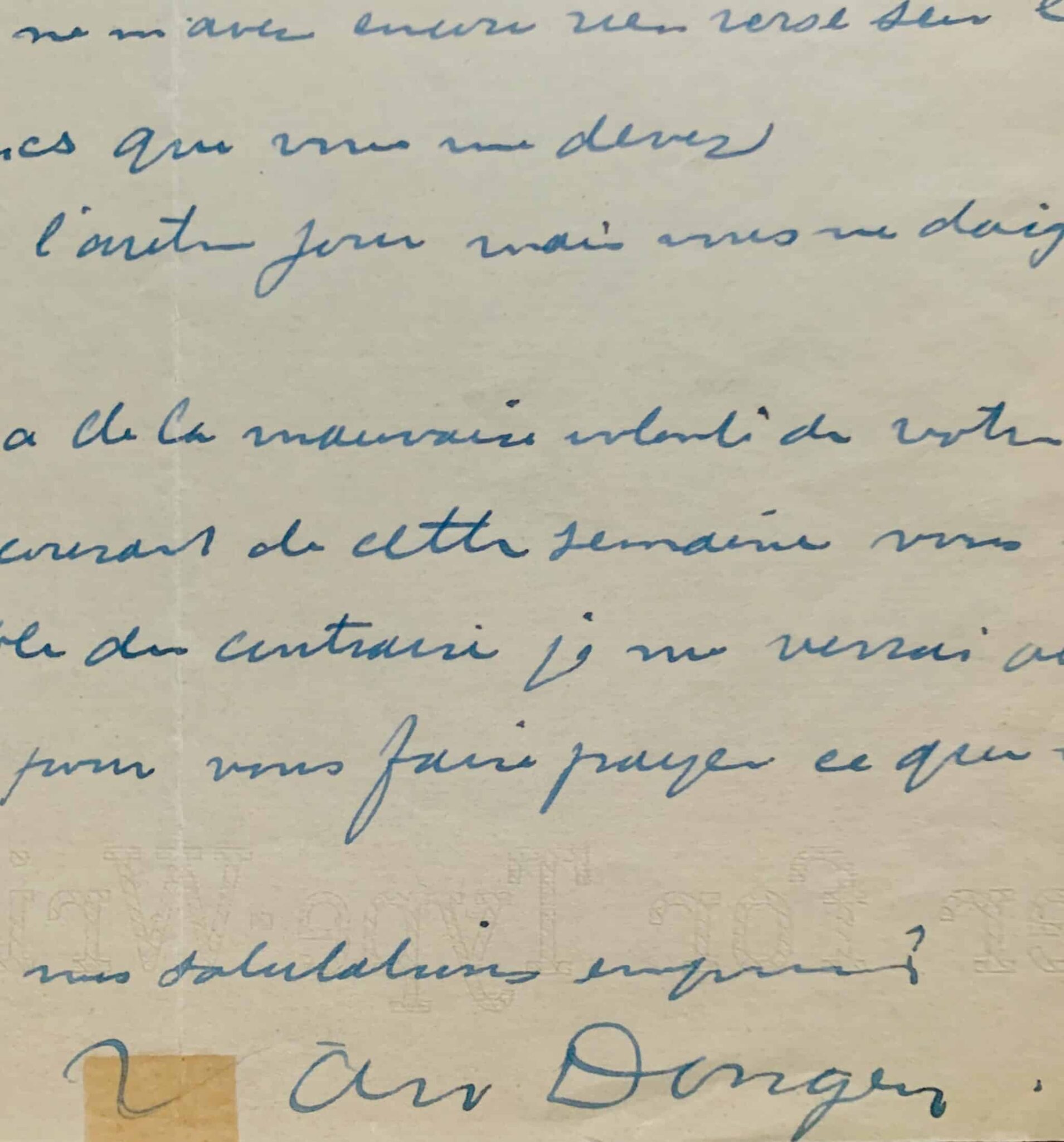 Van Dongen réclame son dû pour la suite de lithographies « Femmes »