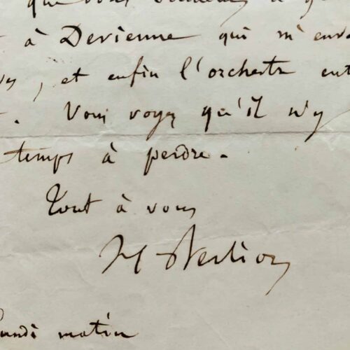 Berlioz donne des instructions à son copiste
