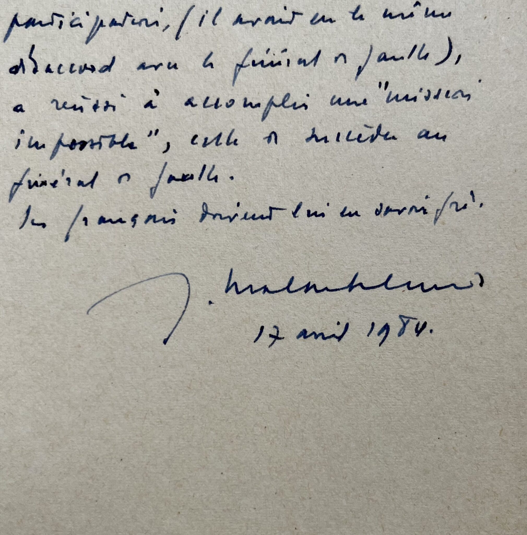 L’hommage de Jacques Chaban-Delmas à Georges Pompidou