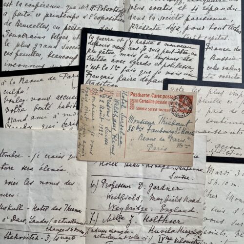 Correspondance de 7 lettres de la Princesse russe Olga Karnovitch Paley
