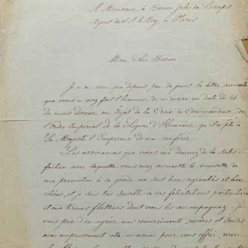 Kheireddine pacha promu au grade de commandeur de la Légion d'honneur – vue 2
