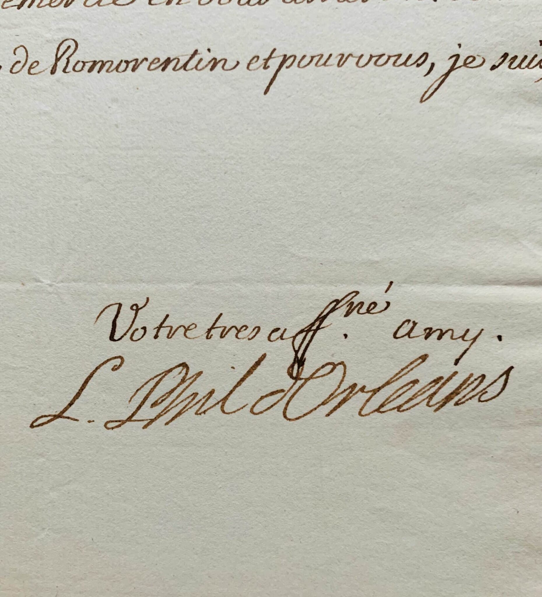 Louis-Philippe d’Orléans, protecteur de Romorantin
