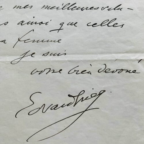 Edvard Grieg reçoit la partition de la Damnation de Faust