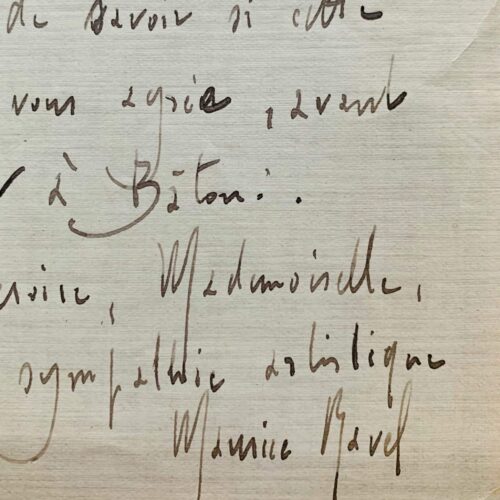 Maurice Ravel estaría encantado de confiar la dirección de Shéhérazade a Gabriel Pierné o a Rhené-Baton