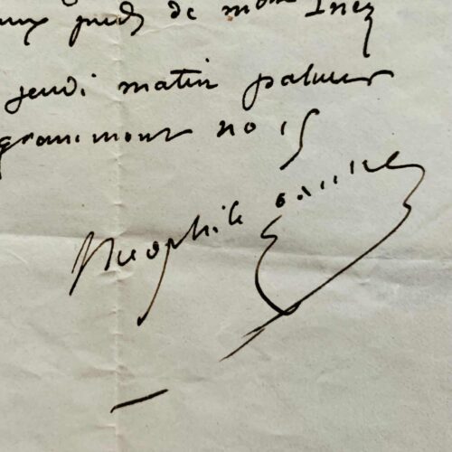 Théophile Gautier forced to attend a dinner party of painters
