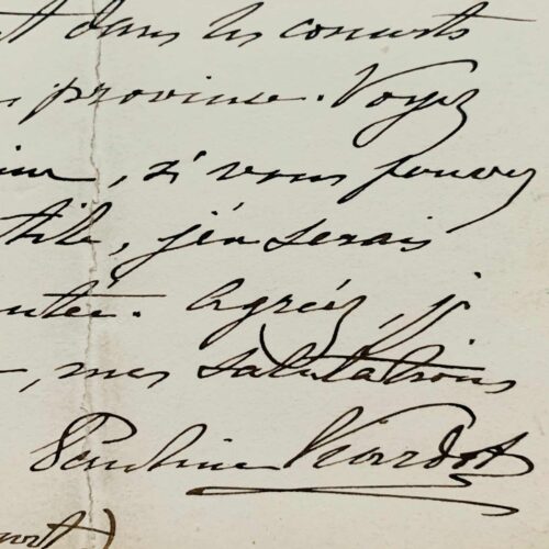 Pauline Viardot vient en aide à une amie cantatrice, Mlle de Ribeaucourt