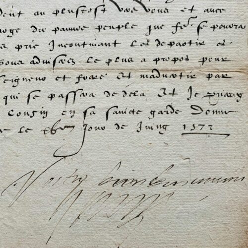 Juin 1572 : le duc d'Anjou, futur Henri III, envoie un renfort de son frère, le roi Charles IX, en Picardie