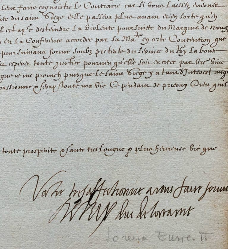 Henri II, duc de Lorraine, intervient auprès du Saint Siège pour l&rsquo;abbaye d&rsquo;Écurey (Meuse)