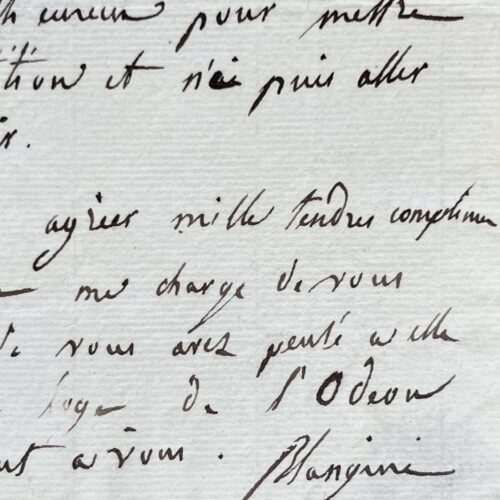 Le compositeur et maître de chapelle italien Felice Blangini prépare un nouvel opéra