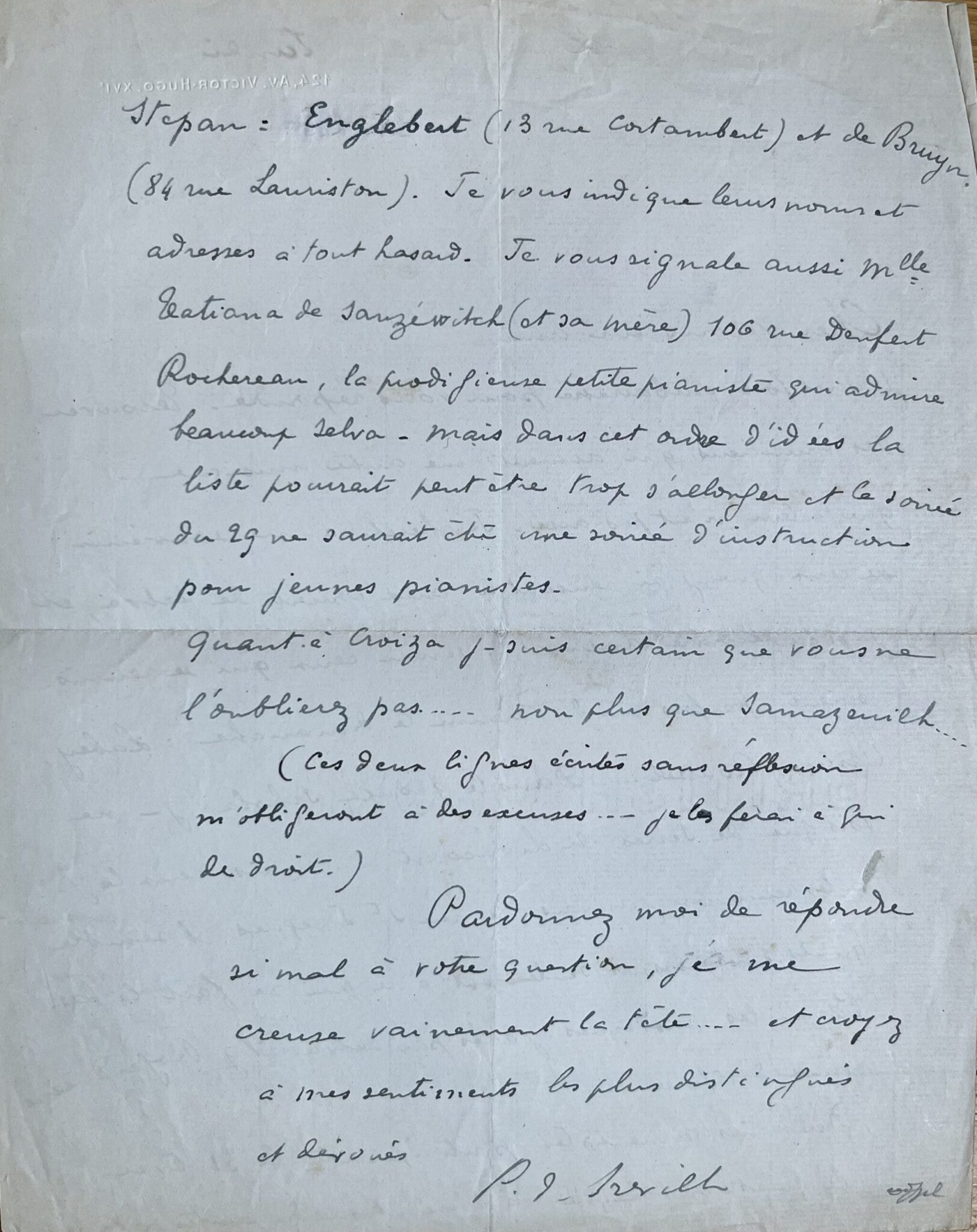 2 intéressantes lettres musicales de Pierre de Bréville – vue 3 2 intéressantes lettres musicales de Pierre de Bréville – vue 3
