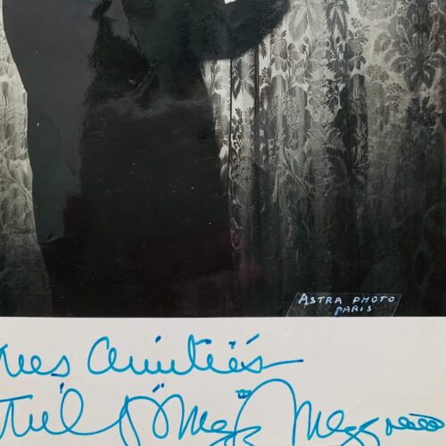 Photographie dédicacée du clarinettiste et saxophoniste américain de jazz, Mezz Mezzrow