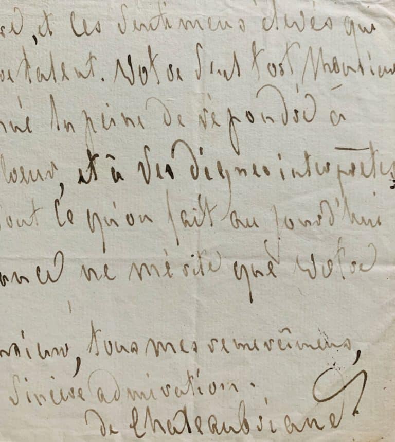 Chateaubriand conseille à Lally-Tollendal de répondre par le mépris