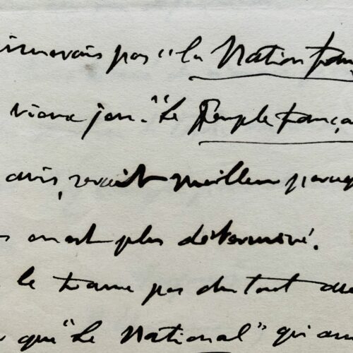 Clemenceau helps André Tardieu choose the title of his newspaper