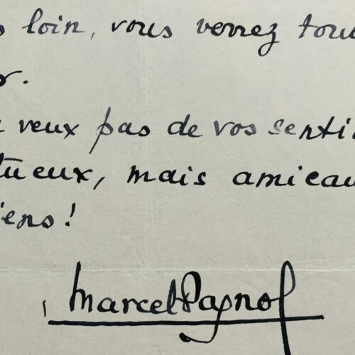 Marcel Pagnol estime ne pas être un écrivain