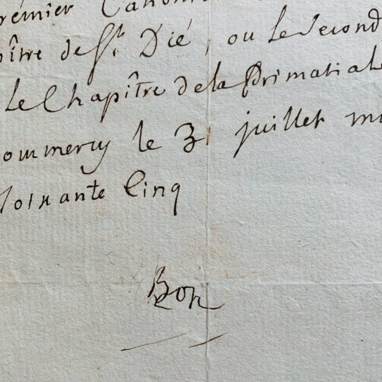Le roi Stanislas octroie un canonicat vacant à Saint-Dié