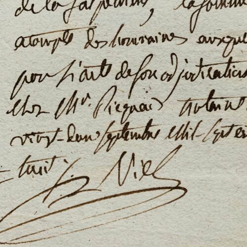 Ensemble de 10 documents de l'architecte Charles-François Viel sur les travaux à la Salpétrière