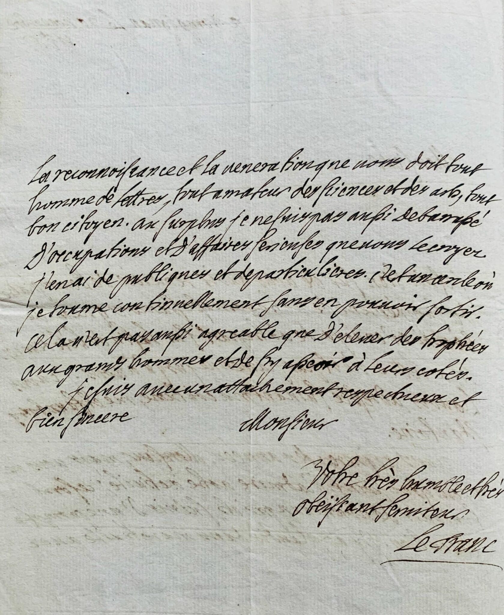 Lefranc de Pompignan remercie Titon du Tillet pour son Parnasse françois – vue 3 Lefranc de Pompignan remercie Titon du Tillet pour son Parnasse françois – vue 3