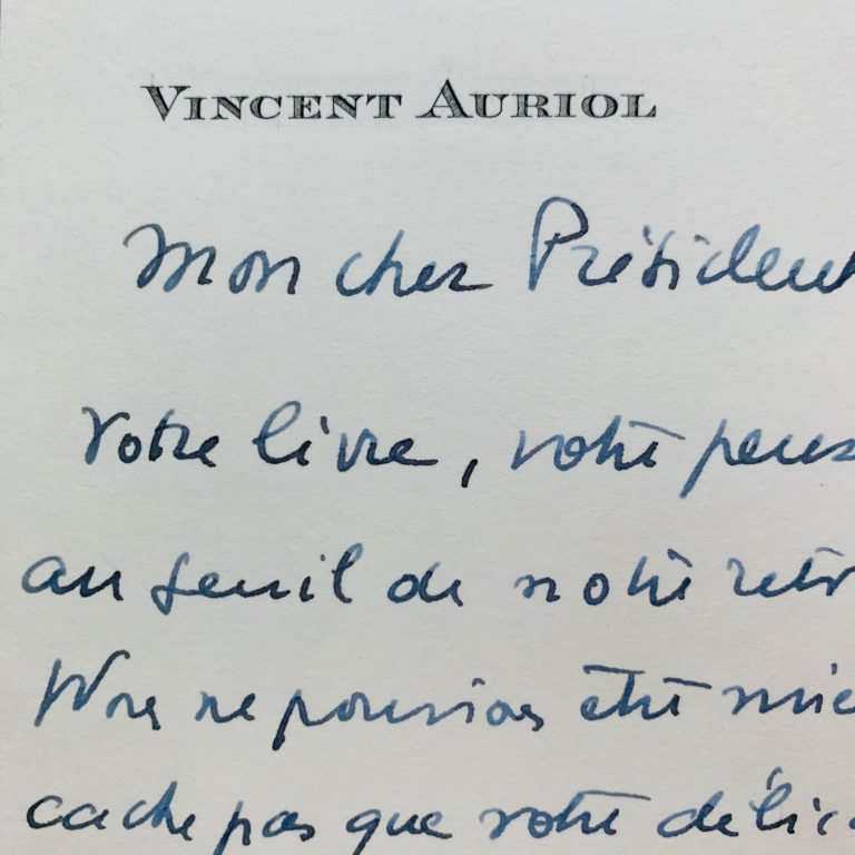 Le président Vincent Auriol prend sa retraite à Muret