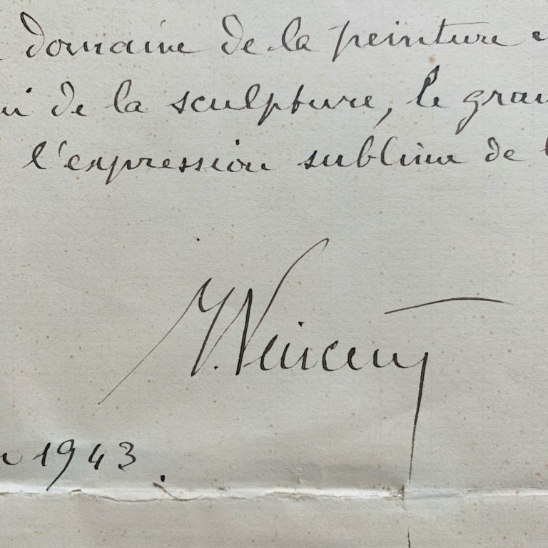 La devise du professeur Hyacinthe Vincent sur l&rsquo;art