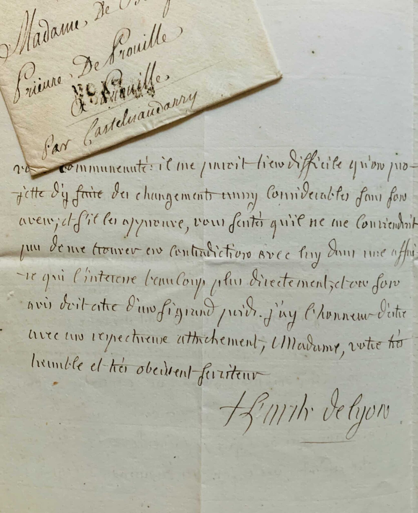 L'archevêque de Lyon, Mgr de Montazet, refuse de prendre position pour le monastère de Prouilhe (Aude) – vue 3 L'archevêque de Lyon, Mgr de Montazet, refuse de prendre position pour le monastère de Prouilhe (Aude) – vue 3