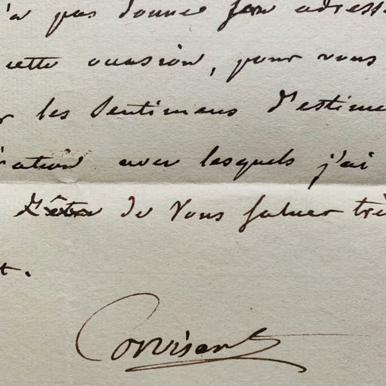 Corvisart, le médecin personnel de Napoléon, s&rsquo;adresse à un confrère