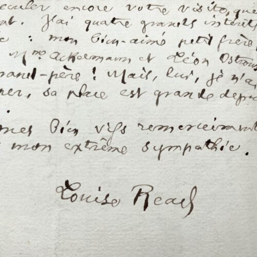 Louise Read évoque Barbey d'Aurevilly, Ostrowski, Louise Ackermann et Huysmans