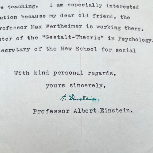Précieuse lettre d'Albert Einstein adressée à Charlie Chaplin