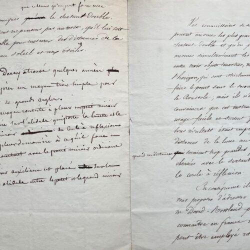 Beautemps-Beaupré studies methods for measuring large angles