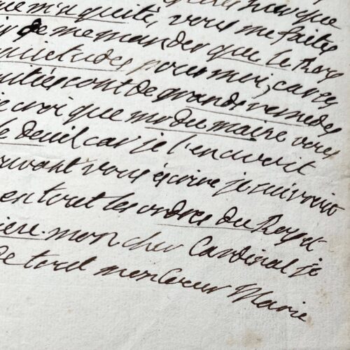Marie Leszczynska parle avec tendresse de Louis XV au cardinal de Fleury