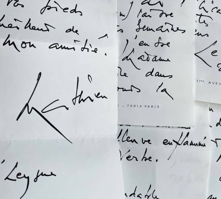 Georges Mathieu évoque les sculptures de Louis Leygue à la maison de Radio-France