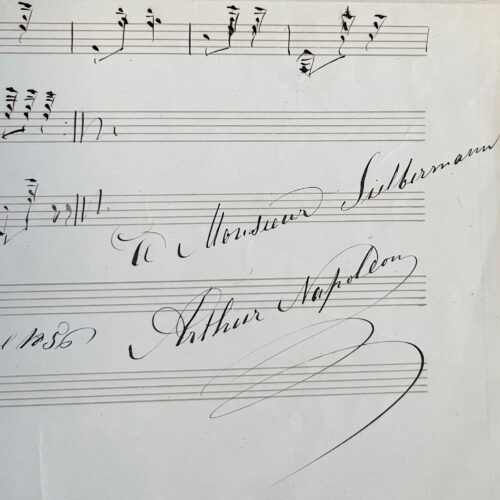 Rare partition autographe du pianiste et enfant prodige brésilien, Arthur Napoleão