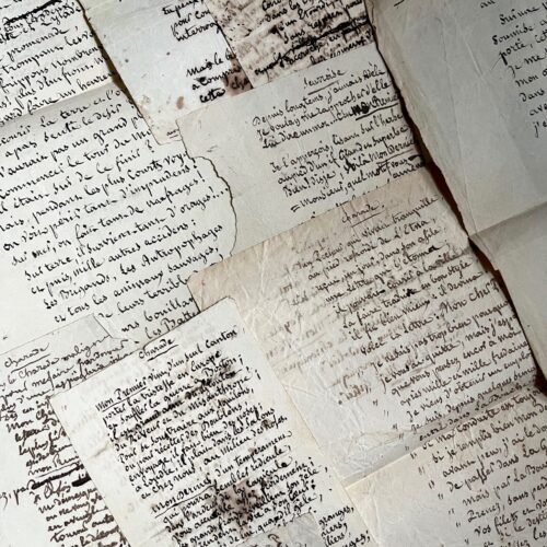 Ensemble de 9 charades manuscrites d'Armand Gouffé