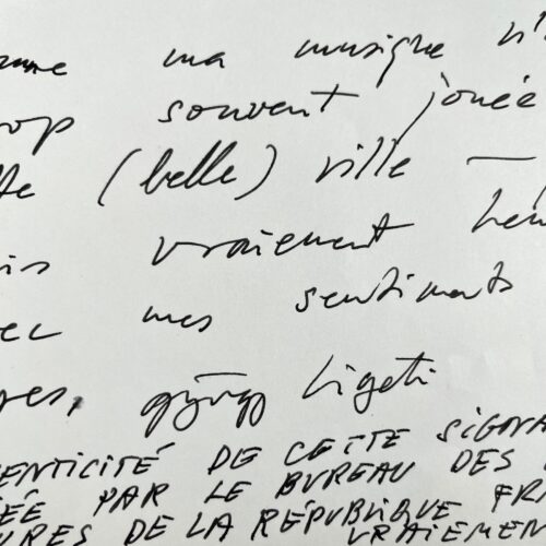 György Ligeti loue le "concert fabuleux" donné à Hambourg par Pierre-Laurent Aimard