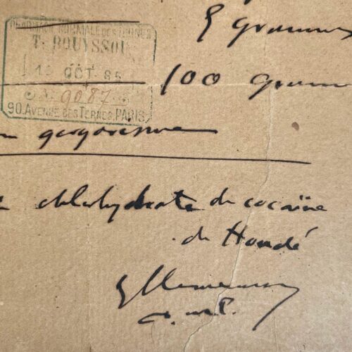 Le docteur Georges Clemenceau prescrit du chlorhydrate de cocaïne et des gargarismes