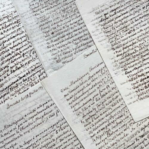 5 lettres de Jacques Mallet du Pan, écrites en 1793, sur les évènements de la Révolution – vue 2