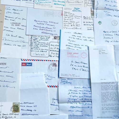 Correspondance amicale et littéraire de 20 lettres de Bernard Clavel