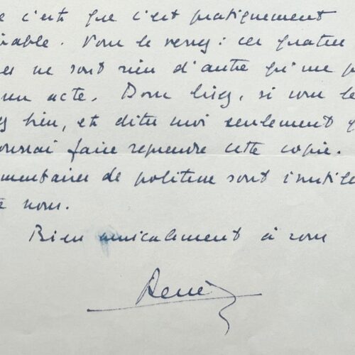 Trois lettres de René Clair à Paul Meurisse