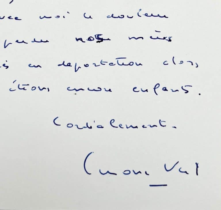 Simone Veil évoque la déportation et l&rsquo;assassinat de sa mère par les nazis