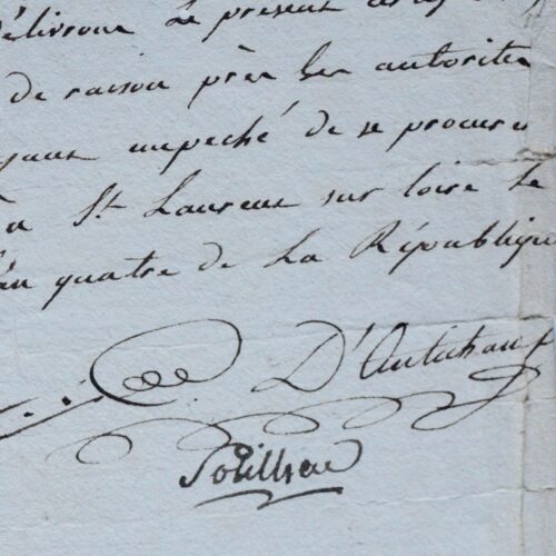 Le comte d'Autichamp, chef de l'Armée Catholique et Royale, se soumet aux lois de la République