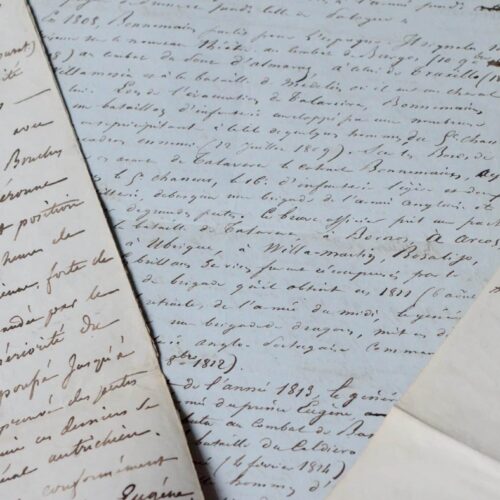Manuscrit autobiographique du général d'Empire Pierre Bonnemains