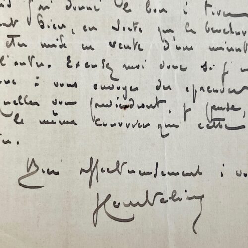 Georges Courteline achève La Cruche et envoie les épreuves à Colette