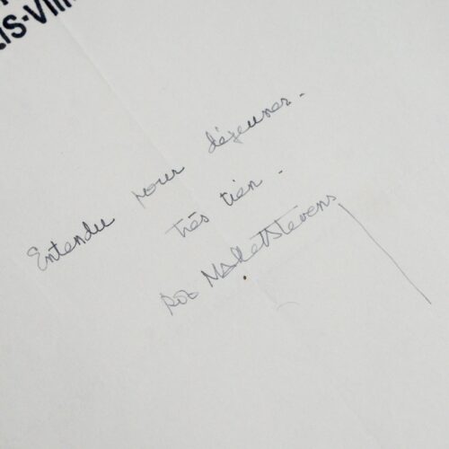 Rare et beau document de la main de l'architecte Robert Mallet-Stevens