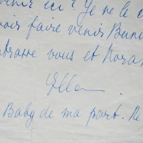 Longue et violente lettre d'Elsa Triolet contre André Breton et les Surréalistes, écrite de Moscou en 1930