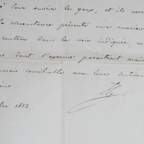 Le comte de Chambord précise sa conduite en cas de rétablissement de l'Empire