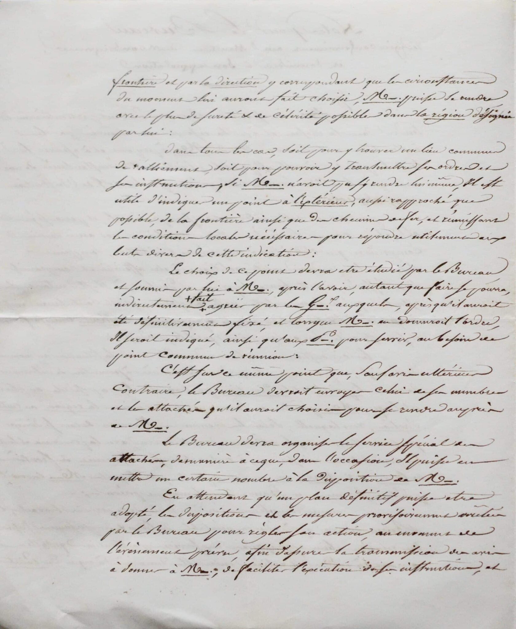 Les instructions du comte de Chambord au Bureau qu'il a mis en place – vue 3 Les instructions du comte de Chambord au Bureau qu'il a mis en place – vue 3