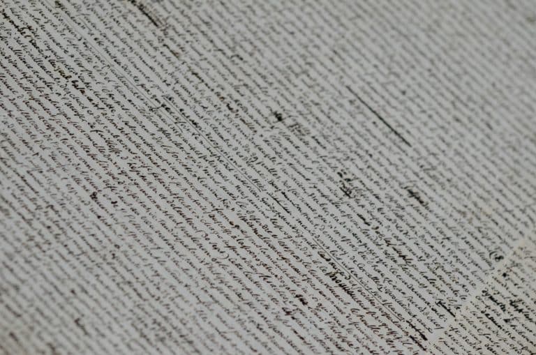 Manuscrit du Bibliophile Jacob (Paul Lacroix) fragment de son Histoire de la Restauration