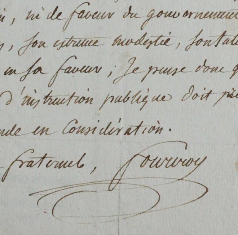 Fourcroy soutient le peintre Antoine Vestier pour obtenir un logement au Louvre