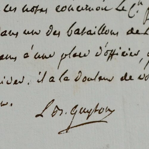 Guyton de Morveau sollicité par Pache pour le citoyen Parigot
